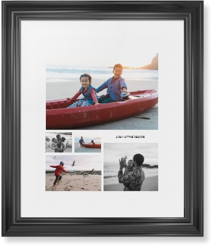 Hero Collage Portrait Framed Print, Black, Classic, None, White, Single piece, 16x20, Multicolor