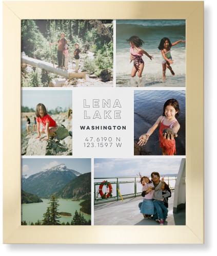Modern Adventure Gallery Of Six Framed Print, Matte Gold, Contemporary, None, None, Single piece, 16x20, Multicolor