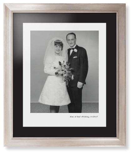 Modern Gallery of One Portrait Framed Print, Metallic, Modern, None, Black, Single piece, 16x20, Multicolor, multi