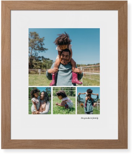 Modern Hero Gallery Of Four Portrait Framed Print, Natural, Contemporary, None, White, Single piece, 16x20, Multicolor, multi