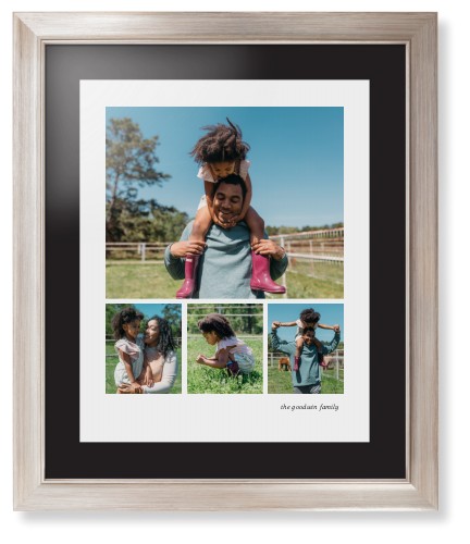 Modern Hero Gallery Of Four Portrait Framed Print, Metallic, Modern, None, Black, Single piece, 16x20, Multicolor, multi