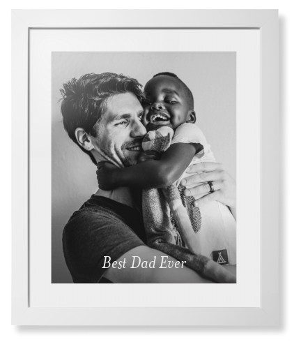 Gradient Portrait Framed Print, White, Contemporary, White, White, Single piece, 16x20, White, white