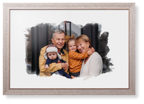 Brushed Moments Landscape Framed Print, Rustic, Modern, None, None, Single piece, 20x30, White, white