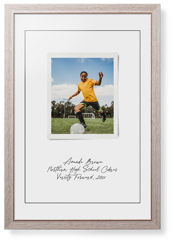 Sentimental Note Framed Print, Rustic, Modern, Black, White, Single piece, 20x30, White, white