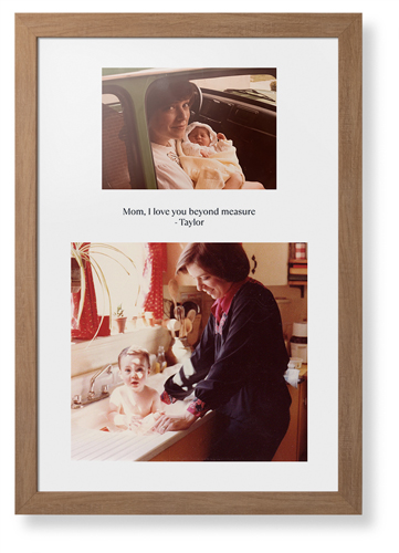 Oval Vignette Portrait Framed Print, Natural, Contemporary, None, None, Single piece, 20x30, White, white