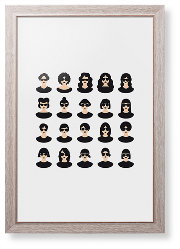 Modern Girls Framed Print, Rustic, Modern, None, None, Single piece, 20x30, Multicolor