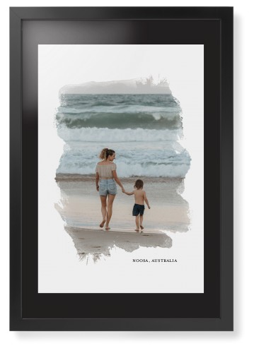 Brushed Moments Framed Print, Black, Contemporary, Black, Black, Single piece, 20x30, White