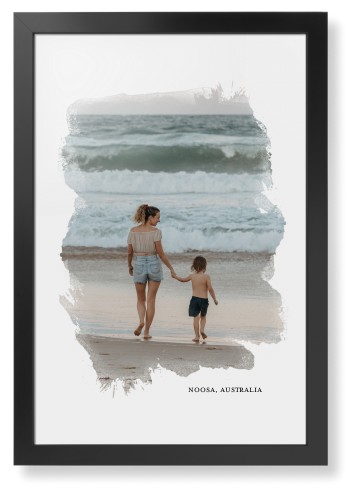 Brushed Moments Framed Print, Black, Contemporary, None, None, Single piece, 20x30, White