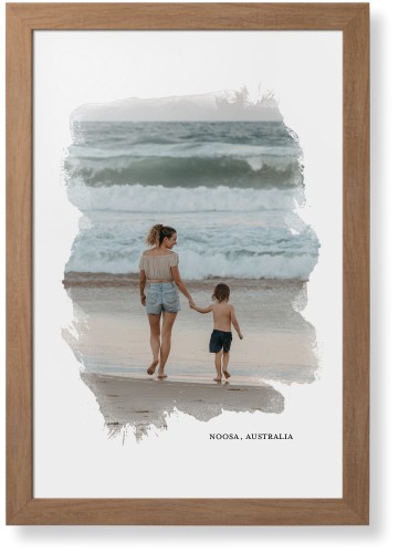 Brushed Moments Framed Print, Natural, Contemporary, None, None, Single piece, 20x30, White, white