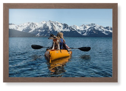 Photo Gallery Landscape Framed Print, Walnut, Contemporary, None, None, Single piece, 20x30, Multicolor