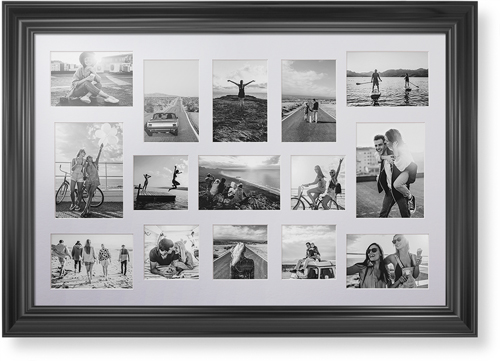 Mixed Photo Montage Deluxe Mat Framed Print, Black, Classic, White, Single piece, 20x30, Multicolor