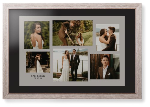 Gallery Collage of Six Framed Print, Rustic, Modern, Black, Black, Single piece, 20x30, Multicolor