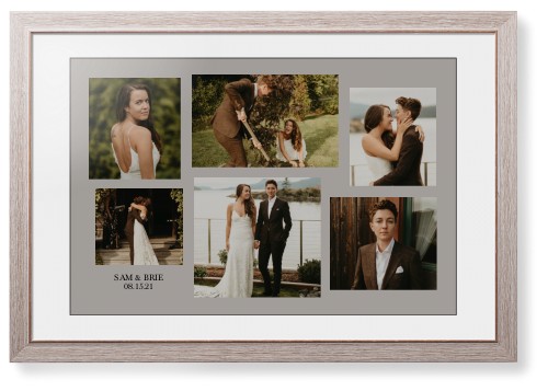 Gallery Collage of Six Framed Print, Rustic, Modern, Black, White, Single piece, 20x30, Multicolor, multi