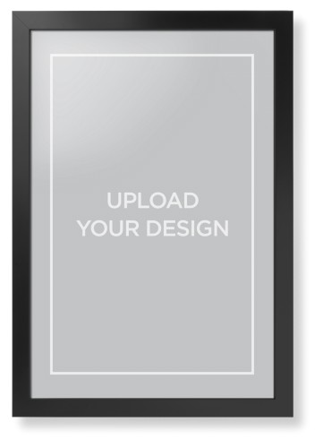 Upload Your Own Design Portrait Framed Print, Black, Contemporary, None, None, Single piece, 20x30, Multicolor, multi