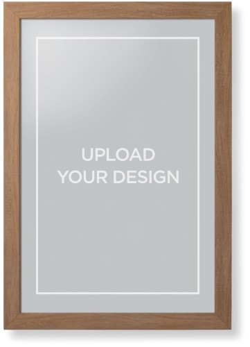 Upload Your Own Design Portrait Framed Print, Natural, Contemporary, None, None, Single piece, 20x30, Multicolor