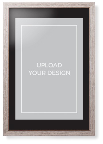 Upload Your Own Design Portrait Framed Print, Rustic, Modern, None, Black, Single piece, 20x30, Multicolor, multi