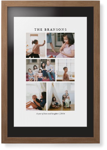 Gallery Montage of Memories Framed Print, Natural, Contemporary, White, Black, Single piece, 20x30, White