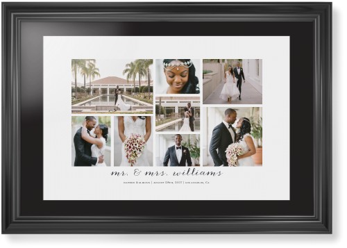 Clean Gallery Collage of Eight Framed Print, Black, Classic, Black, Black, Single piece, 20x30, Multicolor