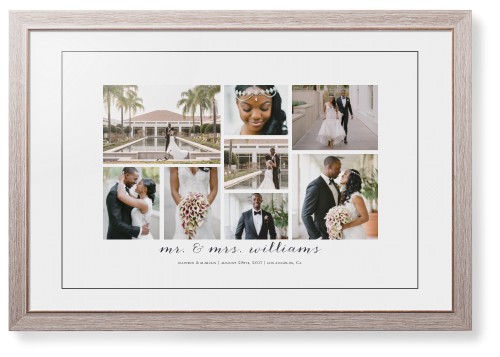 Clean Gallery Collage of Eight Framed Print, Rustic, Modern, Black, White, Single piece, 20x30, Multicolor, multi