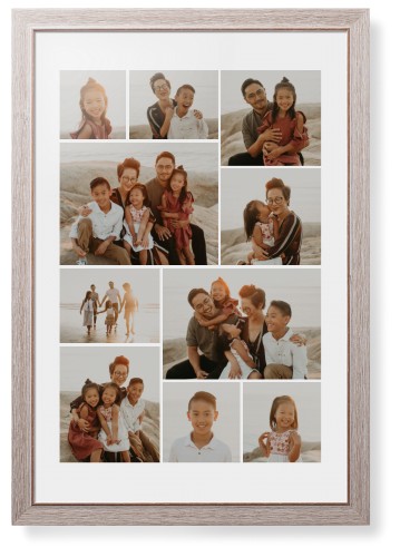 Gallery of Ten Framed Print, Rustic, Modern, None, White, Single piece, 20x30, Multicolor