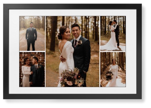 Gallery of Five Framed Print, Black, Contemporary, Black, White, Single piece, 20x30, Multicolor