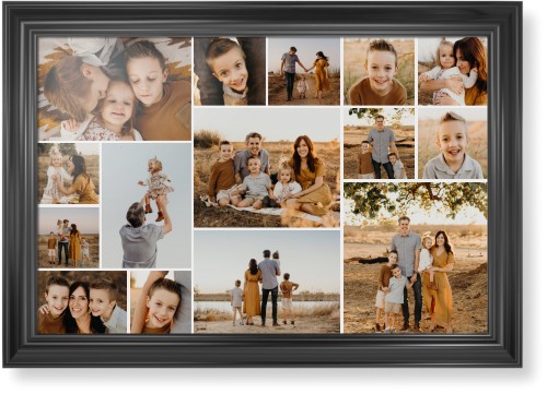 Gallery of Fifteen Framed Print, Black, Classic, None, None, Single piece, 20x30, Multicolor