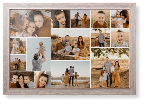 Gallery of Fifteen Framed Print, Rustic, Modern, None, None, Single piece, 20x30, Multicolor, multi