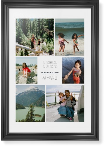 Modern Adventure Gallery Of Six Framed Print, Black, Classic, None, White, Single piece, 20x30, Multicolor