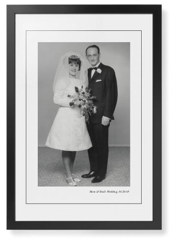 Modern Gallery of One Portrait Framed Print, Black, Contemporary, Black, White, Single piece, 20x30, Multicolor