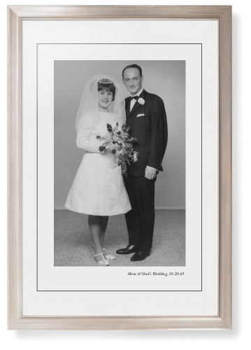 Modern Gallery of One Portrait Framed Print, Metallic, Modern, Black, White, Single piece, 20x30, Multicolor, multi