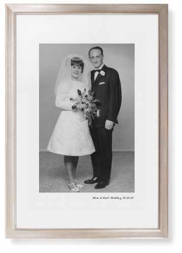 Modern Gallery of One Portrait Framed Print, Metallic, Modern, White, White, Single piece, 20x30, Multicolor, multi