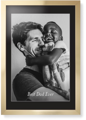 Gradient Portrait Framed Print, Matte Gold, Contemporary, White, Black, Single piece, 20x30, White