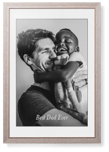 Gradient Portrait Framed Print, Rustic, Modern, Black, White, Single piece, 20x30, White, white