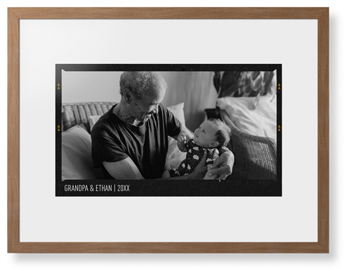 Film Frame Framed Print, Natural, Contemporary, None, White, Single piece, 24x36, White