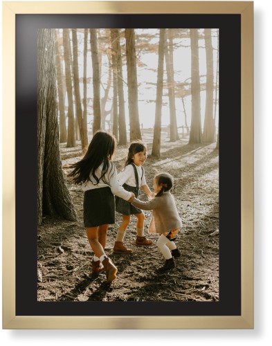 Photo Gallery Framed Print, Matte Gold, Contemporary, Black, Black, Single piece, 24x36, Multicolor