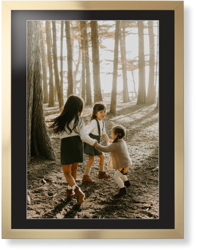 Photo Gallery Framed Print, Matte Gold, Contemporary, White, Black, Single piece, 24x36, Multicolor