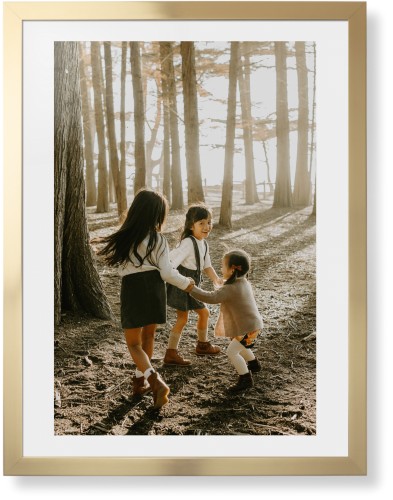 Photo Gallery Framed Print, Matte Gold, Contemporary, White, White, Single piece, 24x36, Multicolor