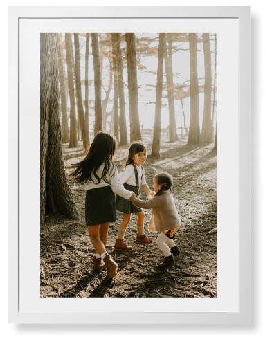 Photo Gallery Framed Print, White, Contemporary, White, White, Single piece, 24x36, Multicolor