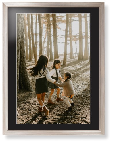 Photo Gallery Framed Print, Metallic, Modern, White, Black, Single piece, 24x36, Multicolor, multi