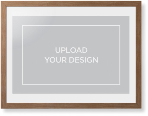 Upload Your Own Design Framed Print, Natural, Contemporary, White, White, Single piece, 24x36, Multicolor