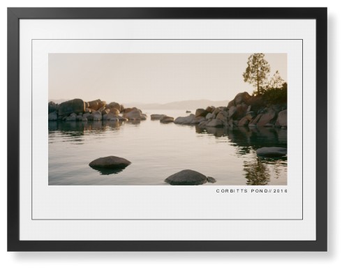 Modern Gallery Framed Print, Black, Contemporary, Black, White, Single piece, 24x36, White