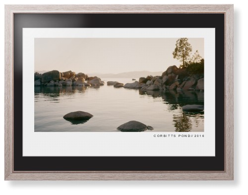 Modern Gallery Framed Print, Rustic, Modern, White, Black, Single piece, 24x36, White