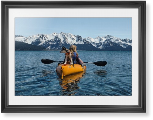 Photo Gallery Landscape Framed Print, Black, Classic, Black, White, Single piece, 24x36, Multicolor