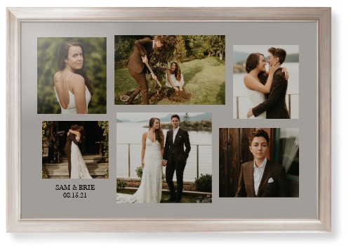 Gallery Collage of Six Framed Print, Metallic, Modern, None, None, Single piece, 24x36, Multicolor, multi