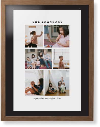 Gallery Montage of Memories Framed Print, Natural, Contemporary, None, Black, Single piece, 24x36, White