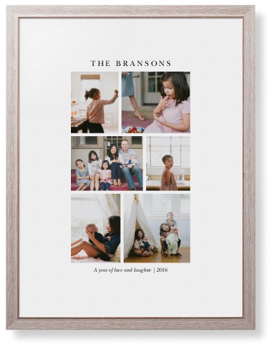 Gallery Montage of Memories Framed Print, Rustic, Modern, White, White, Single piece, 24x36, White, white