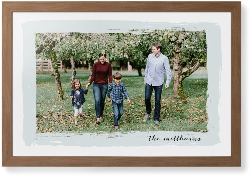 Brush Stroke Border Framed Print, Natural, Contemporary, None, None, Single piece, 24x36, Gray
