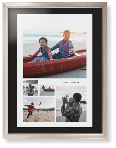 Hero Collage Portrait Framed Print, Metallic, Modern, Black, Black, Single piece, 24x36, Multicolor, multi