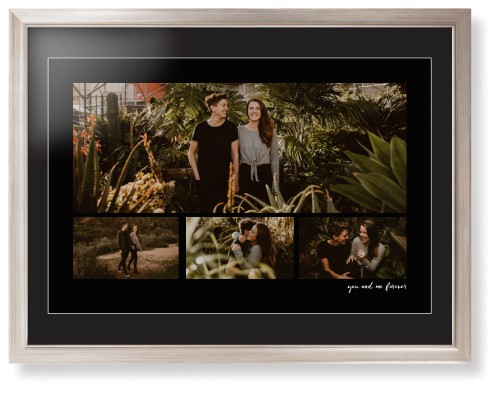 Modern Hero Gallery Of Four Framed Print, Metallic, Modern, White, Black, Single piece, 24x36, Multicolor, multi