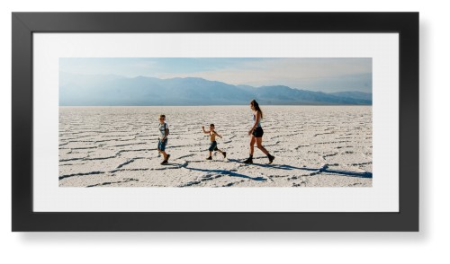 Panoramic Gallery of One Framed Print, Black, Contemporary, None, White, Single piece, 10x24, Multicolor, multi